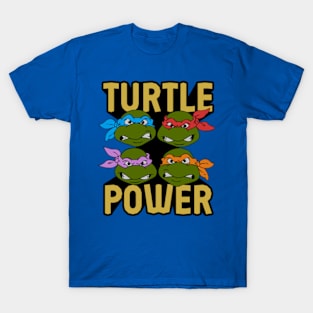 Leonardo, Donatello, Raphael and Michelangelo have The Turtle Power T-Shirt